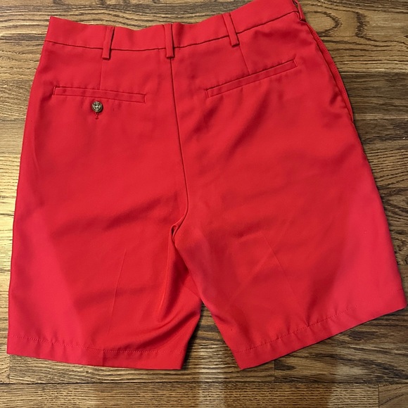 Classic Red Men's Flat Front Shorts - Picture 3 of 5